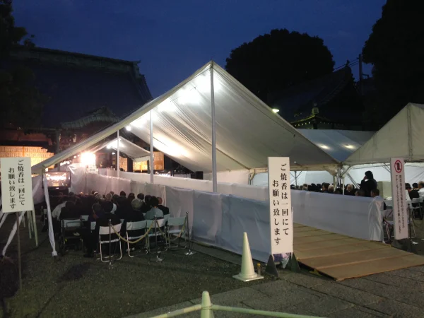 寺院葬の設営事例 1